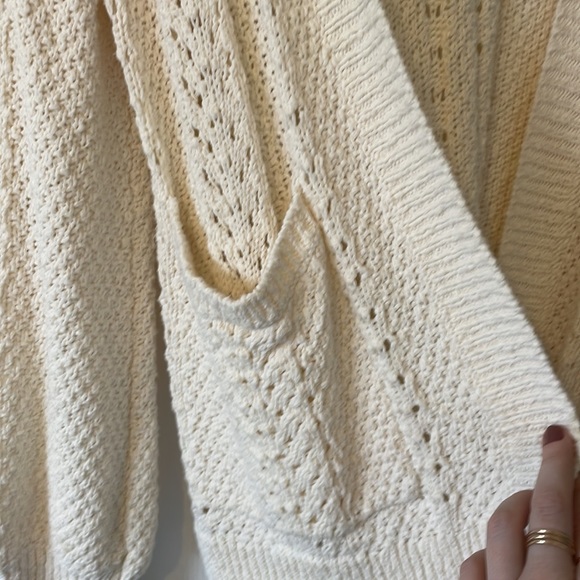 Madewell cream 100% cotton knit cardigan - Picture 3 of 5